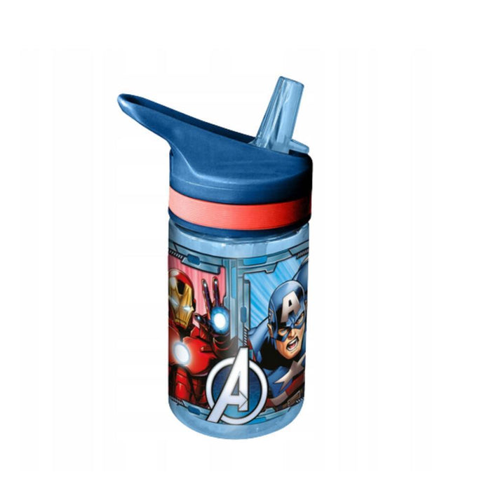 Garrafa com Palhinha Flip Marvel Avengers 400ml