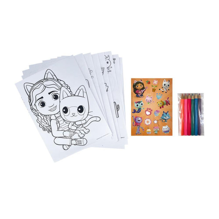 Conjunto para Colorir com Lápis e Autocolantes Gabby´s Dollhouse