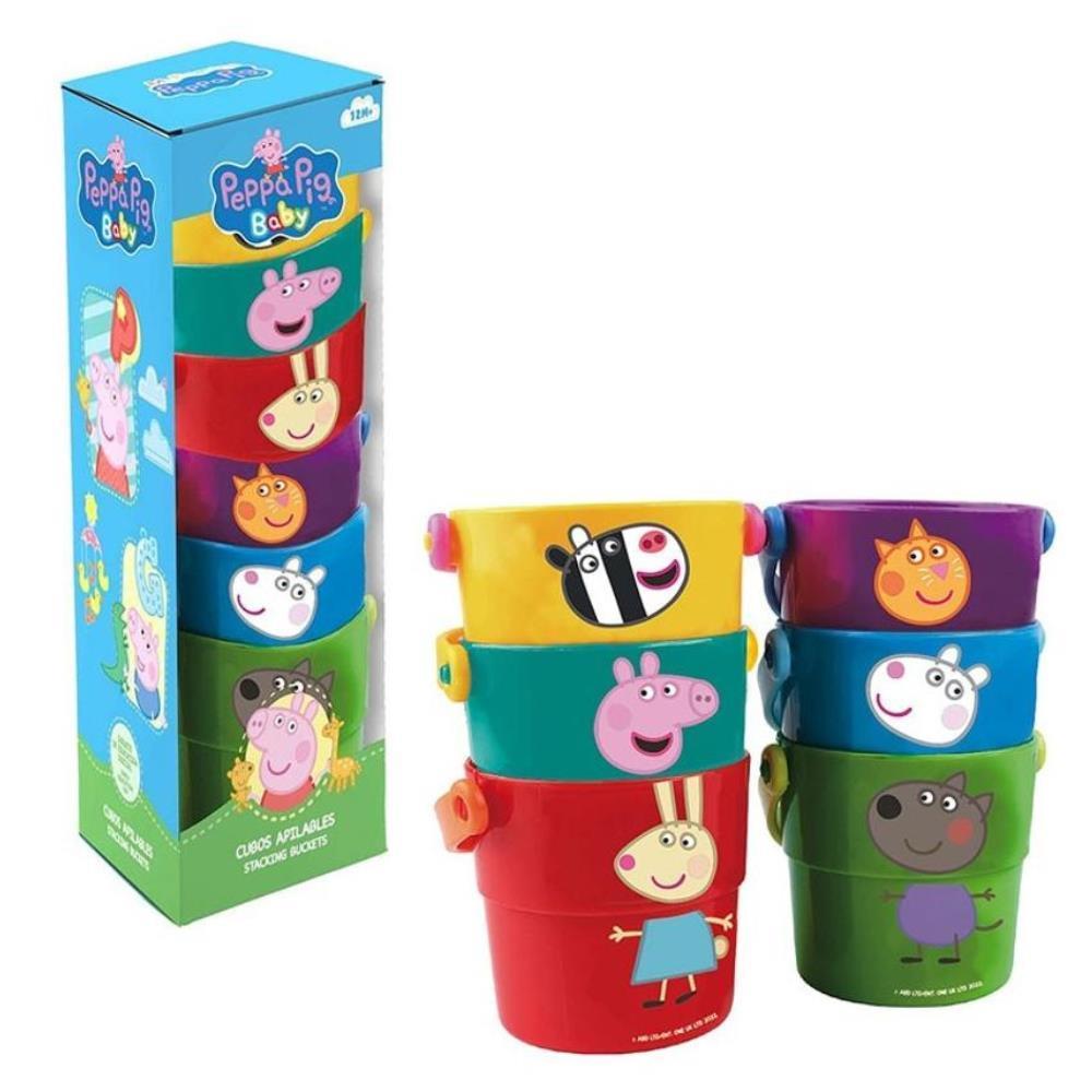 6 cubos apilables Peppa Pig