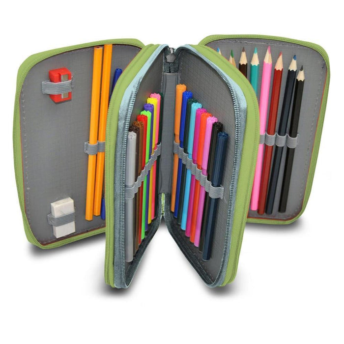 Estuche Triple con Material Into The Jungle