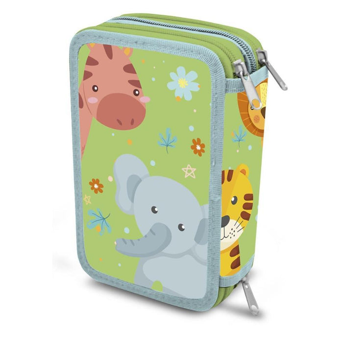 Estuche Triple con Material Into The Jungle