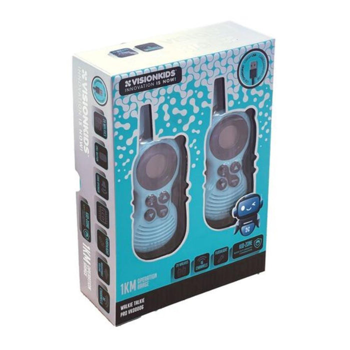 Vision Kids Walkie Talkies Pro 16 Channels Blue