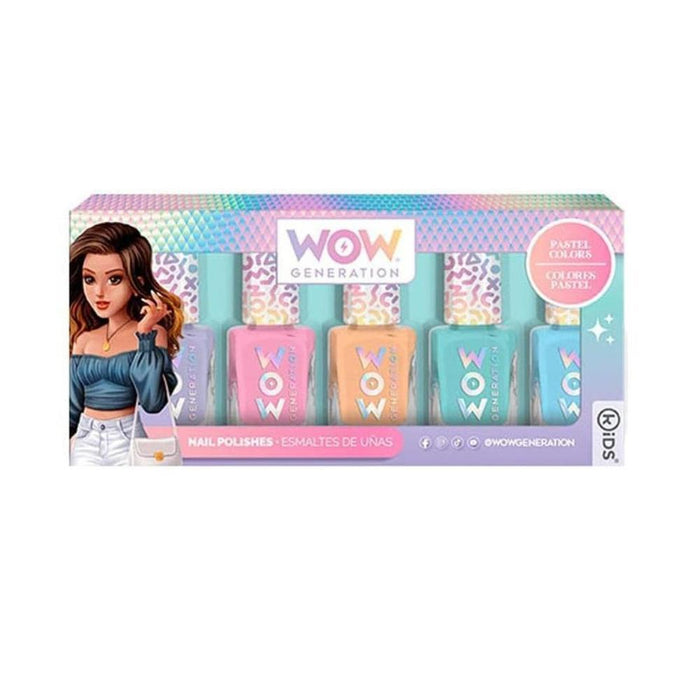 Conjunto de 5 Vernizes para as Unhas Pastel Wow Generation