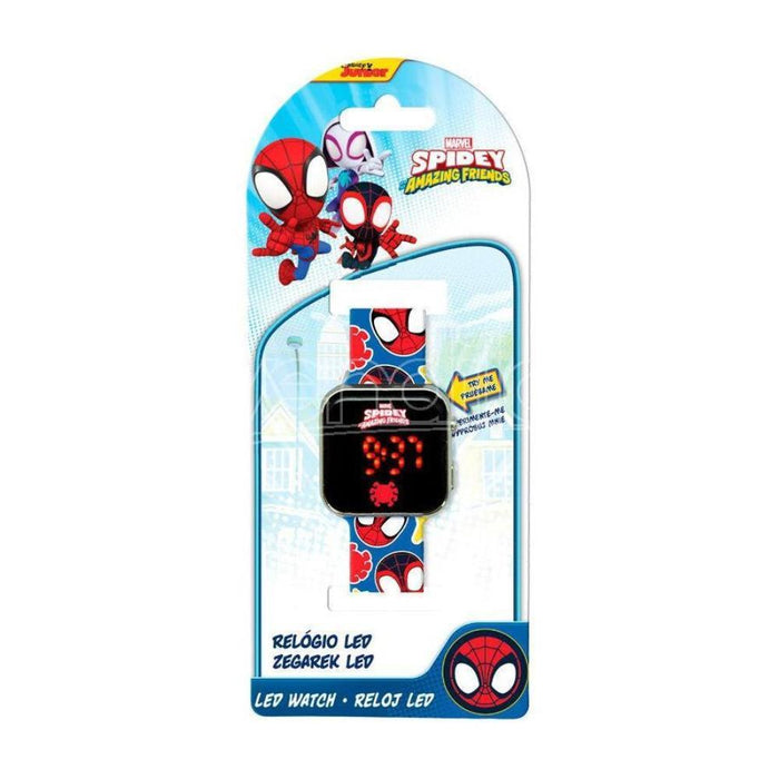 Relógio Digital Led Spidey & Friends