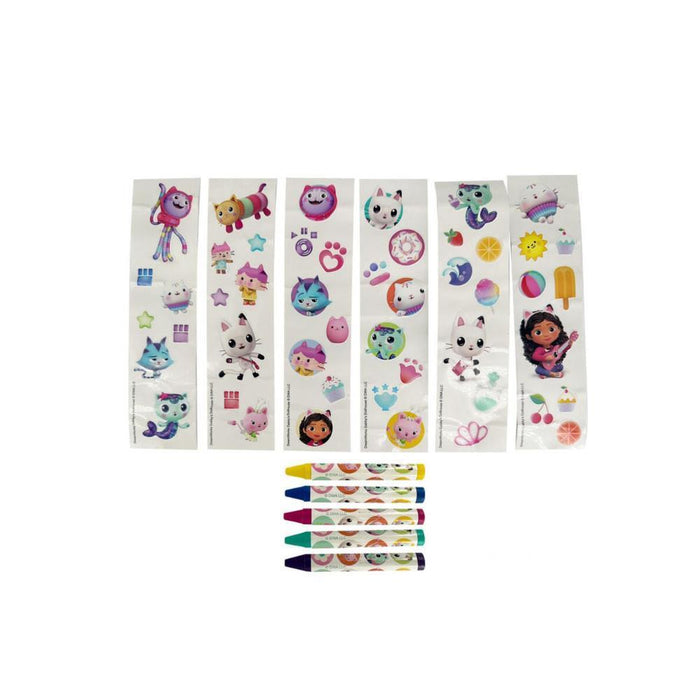 Conjunto de Pintura com Lápis de Cera e Mala Gabby´s Dollhouse