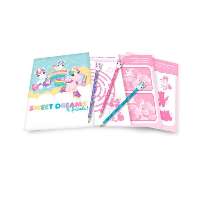 Caderno de Atividades com 6 Lápis Sweet Dreams