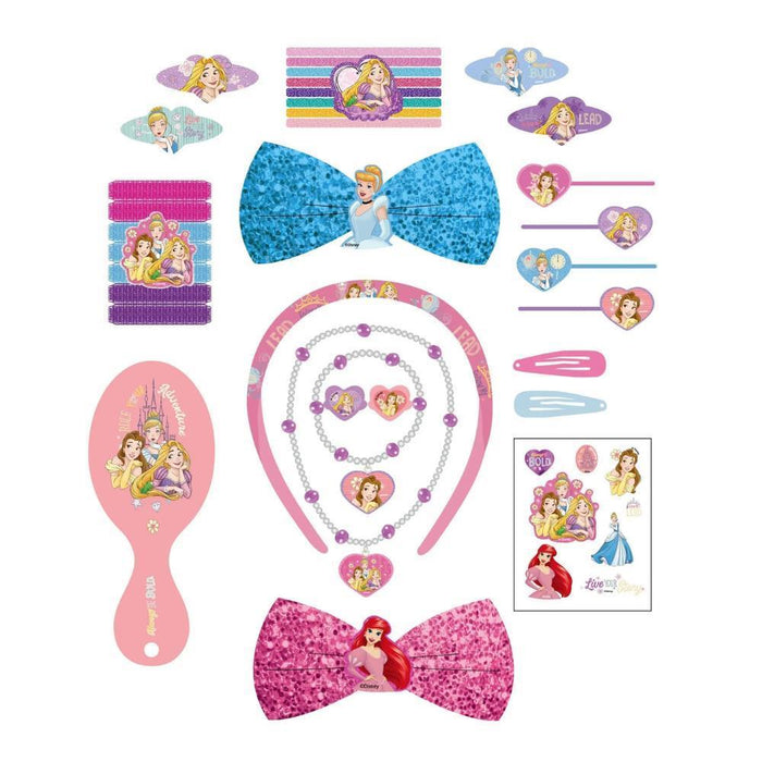 Conjunto de Bijuteria e Cabelo Disney Princess 34 Peças