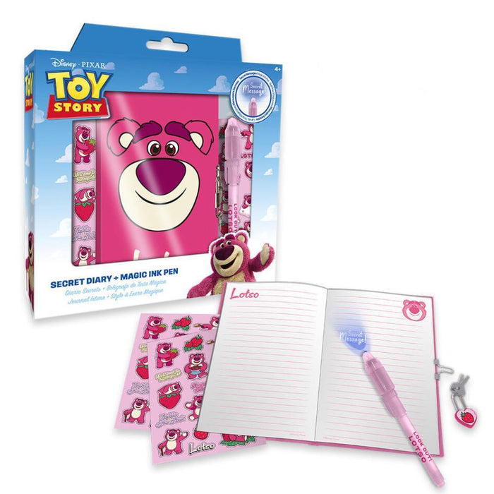 Diário com Caneta Mágica Lotso Disney Toy Story
