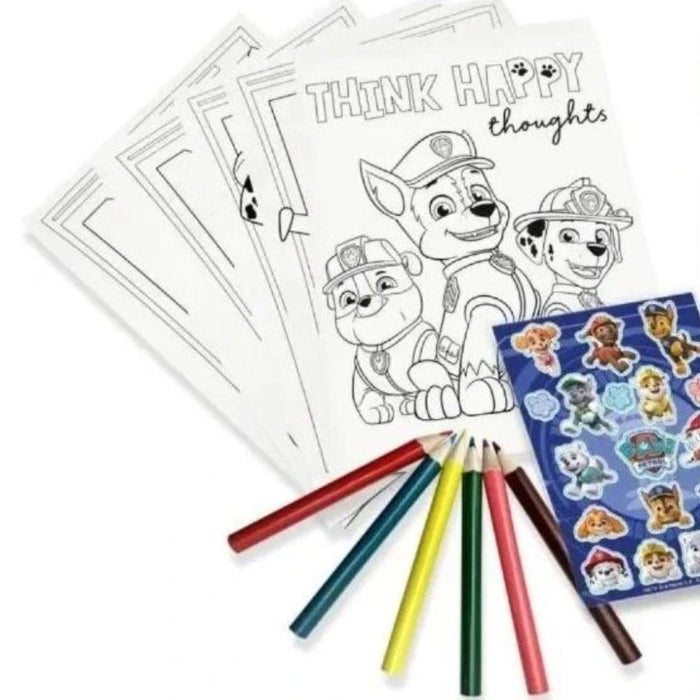 Conjunto de Colorir com Lápis e Autocolantes Patrulha Pata