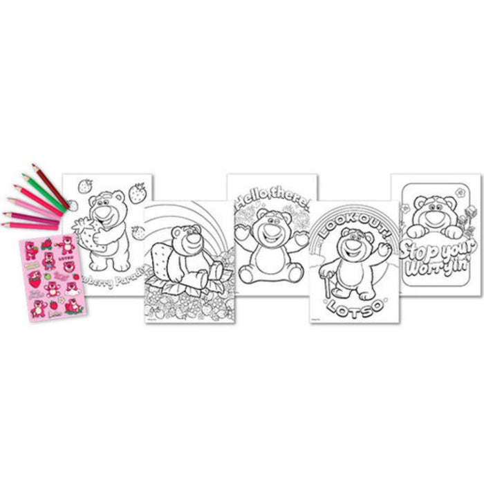 Conjunto de Colorir com Lápis e Autocolantes Disney Toy Story Lotso