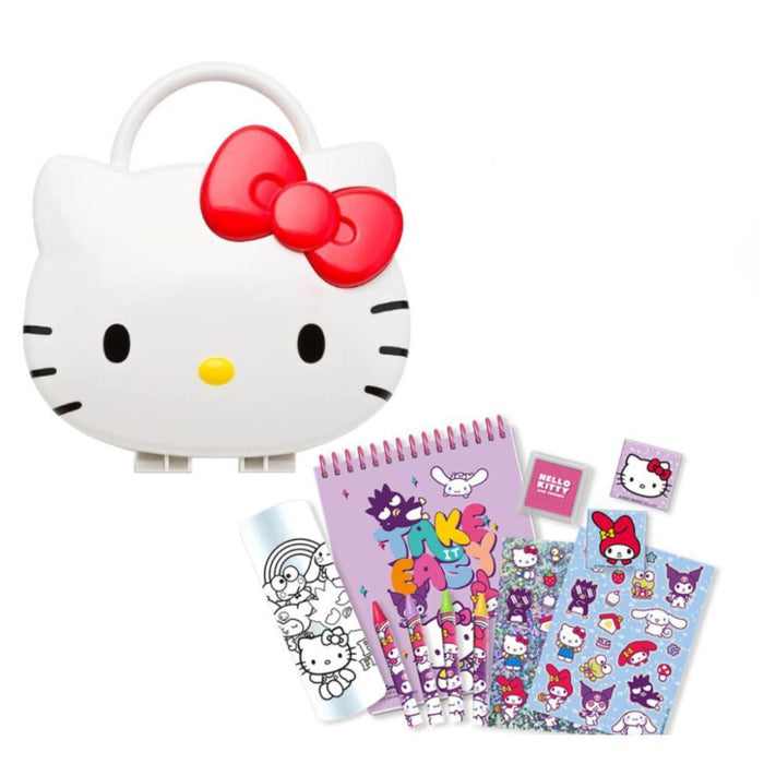 Conjunto de Papelaria com Mala 3D Hello Kitty