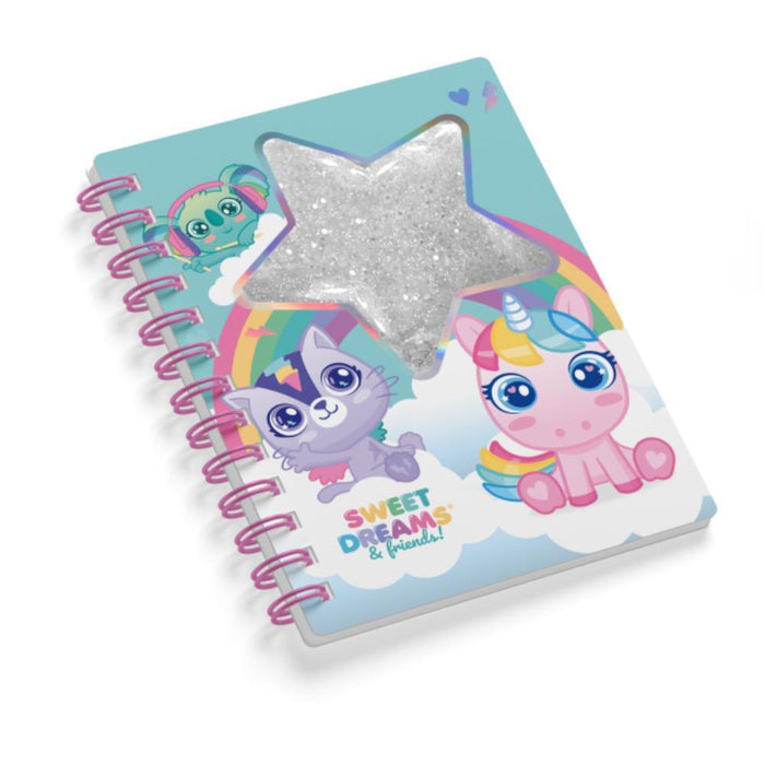 Caderno A5 com Glitter Sweet Dreams