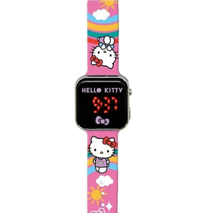 Relógio Digital Led Hello Kitty