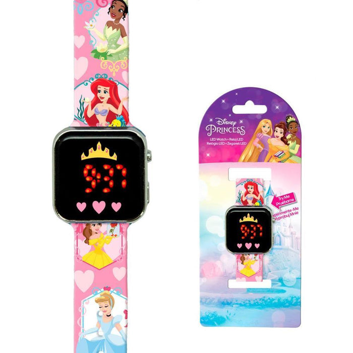 Relógio Digital Led Disney Princess