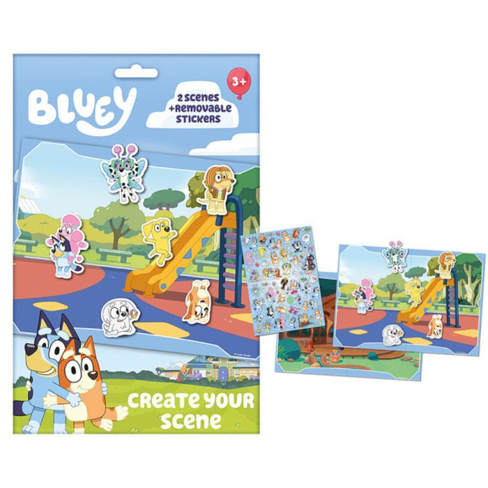 Conjunto Cria o teu Cenário com Autocolantes Bluey