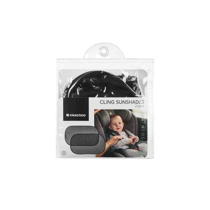 2 Tapa Sol Kikkaboo Cling Aderente Preto 48x31cm