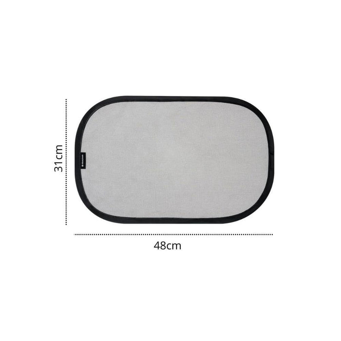 2 Tapa Sol Kikkaboo Cling Aderente Preto 48x31cm
