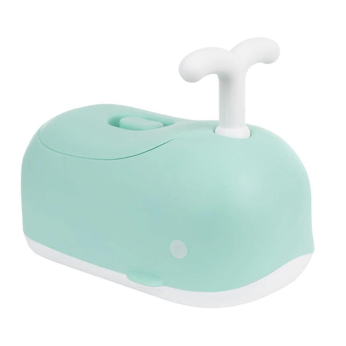 Orinal con forma de ballena con asa verde