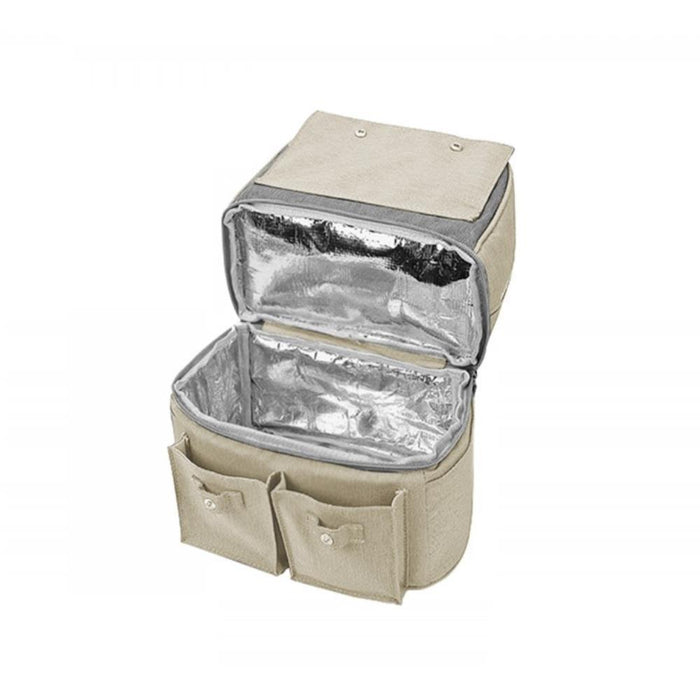 Mochila com Lancheira Kikkaboo Nia Beige