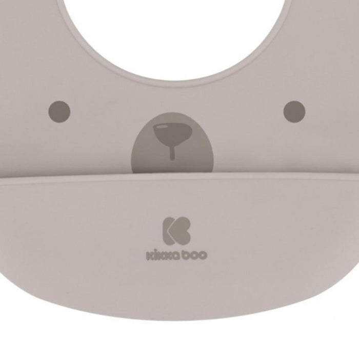 Babete em Silicone Kikkaboo Bear Beige
