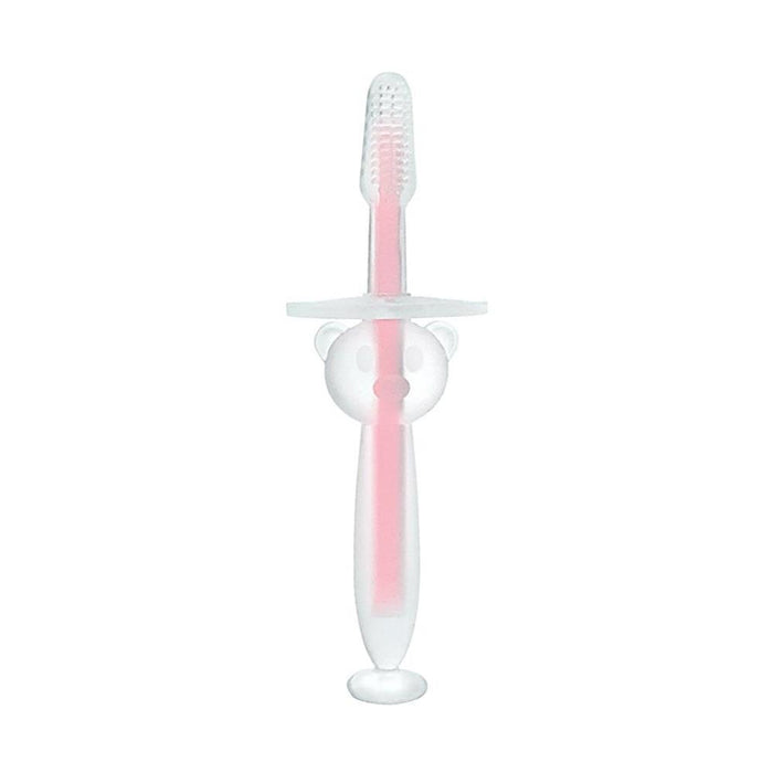 Escova de Dentes em Silicone com Ventosa Kikkaboo Bear Pink