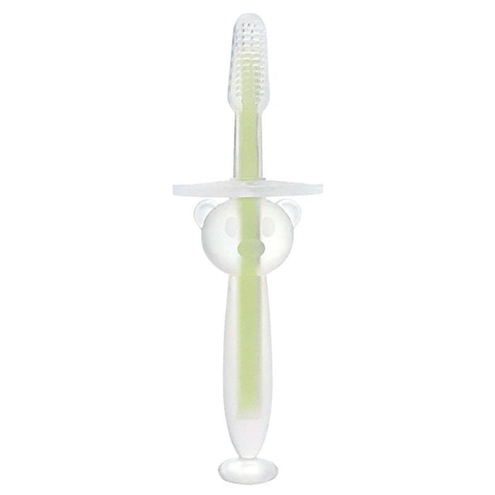 Escova de Dentes em Silicone com Ventosa Kikkaboo Bear Mint