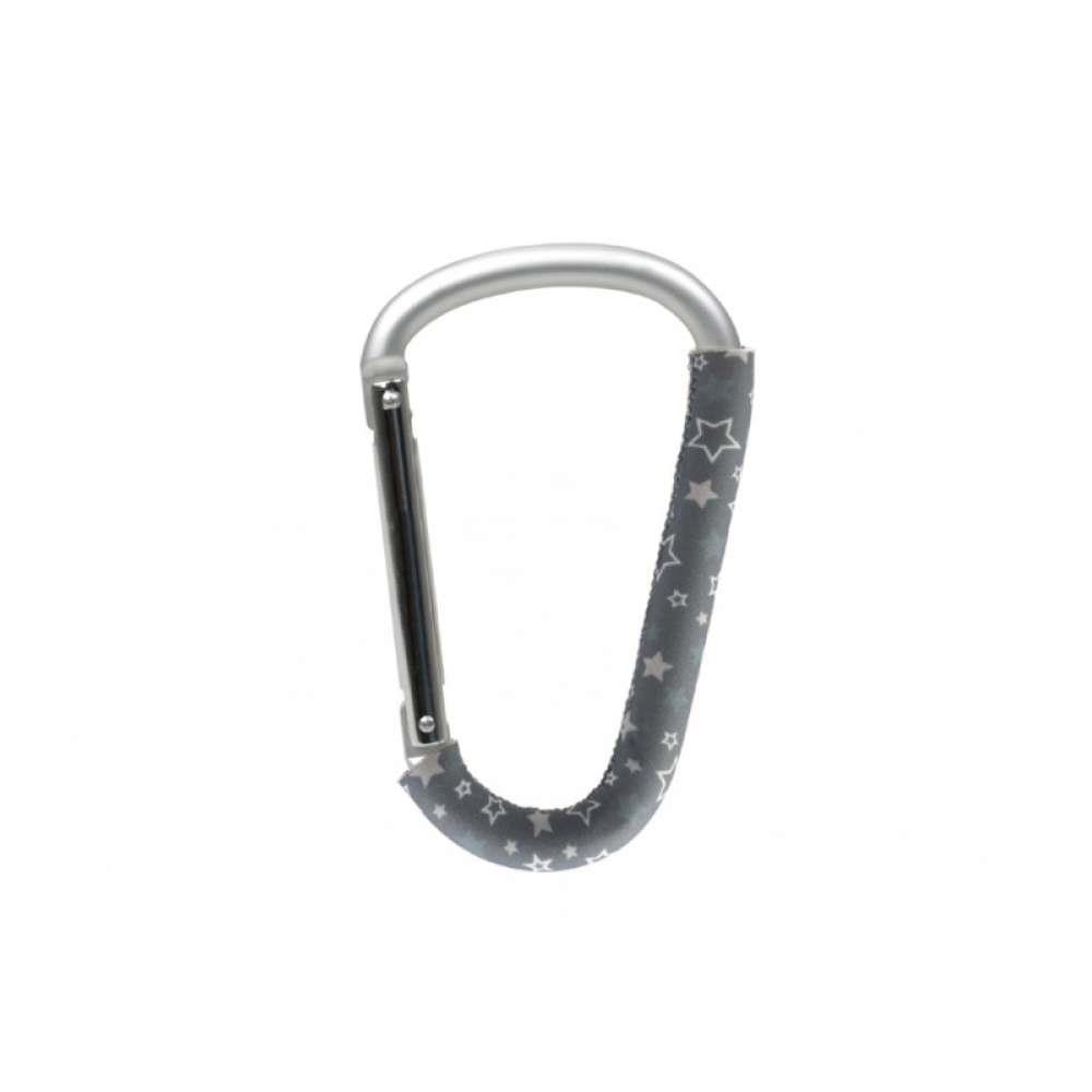 KioKids Grey Star Stroller Carabiner Hook