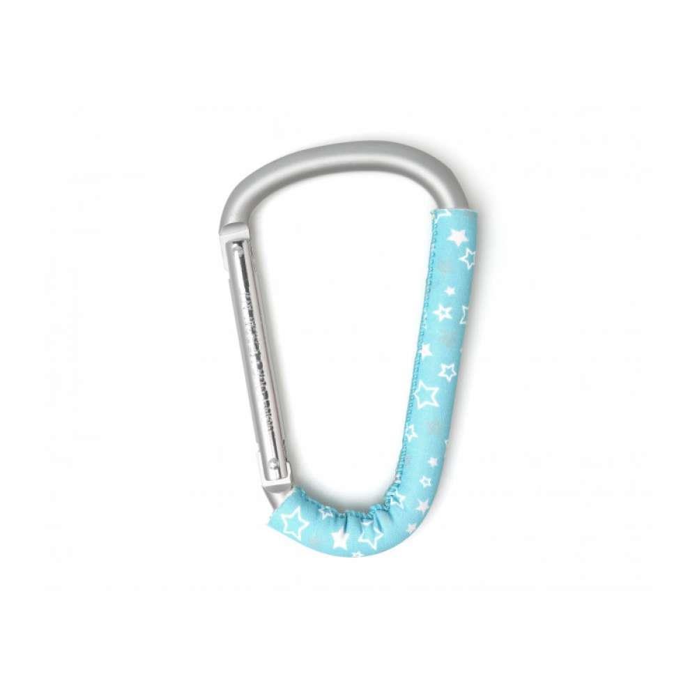 KioKids Carabiner Hook Stroller Stars Blue
