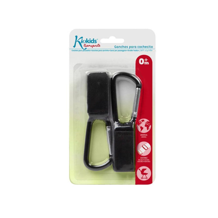 Kiokids 2 Ganchos Mosquetão Pequenos Kiokids para Carrinho