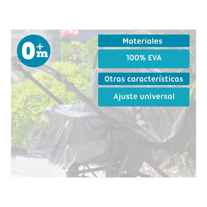 Capa da Chuva para Alcofa KioKids Transparente