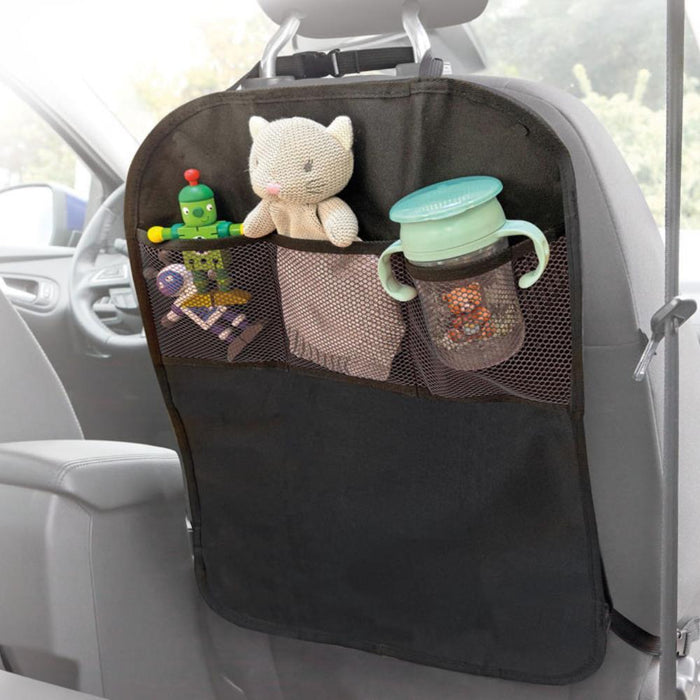 Organizador e Protetor Costas para Assento Automóvel Kiokids Preto