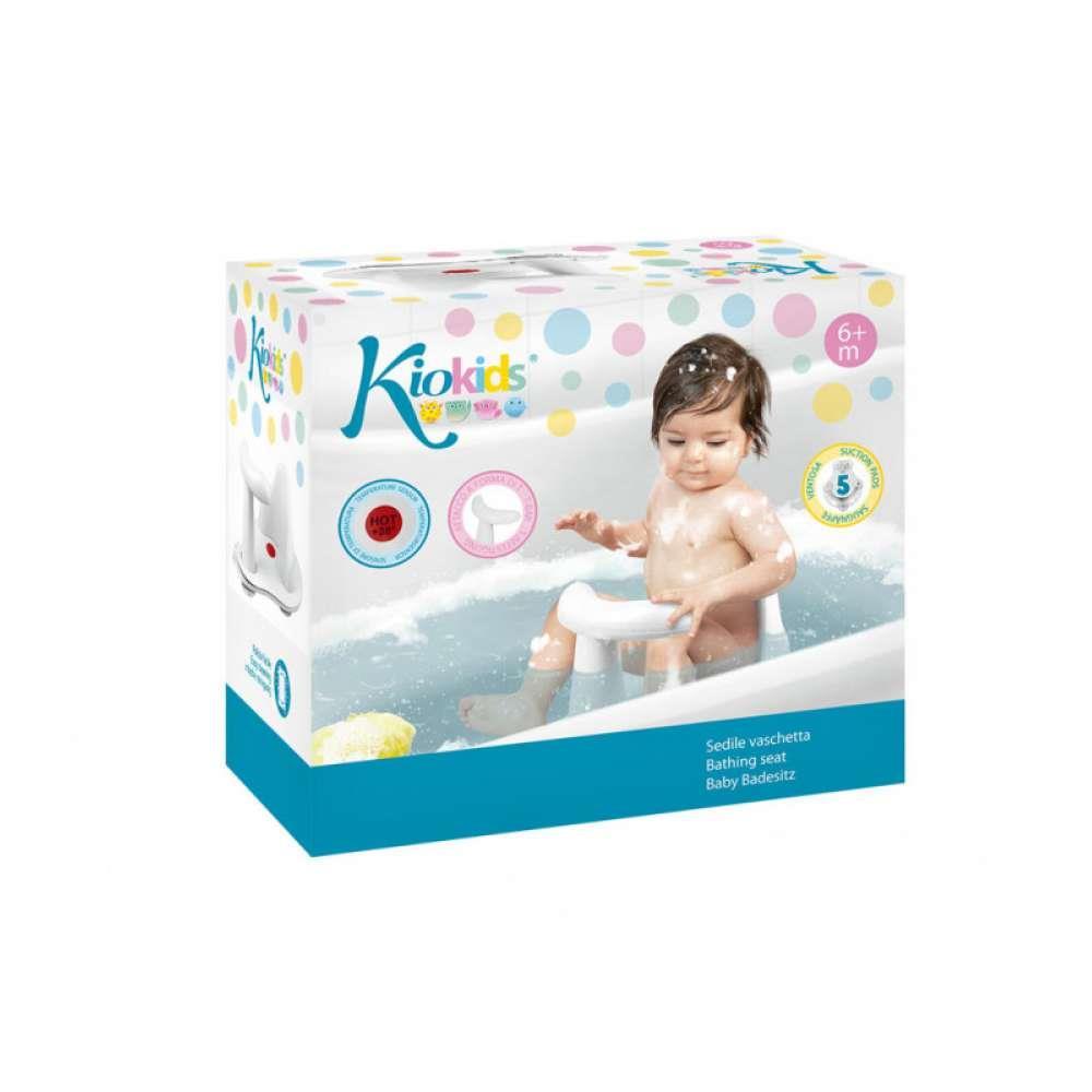 Asiento de baño blanco Kiokids con sensor de temperatura