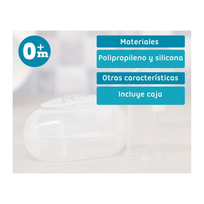 Escova de Dentes de Dedo Silicone com Estojo