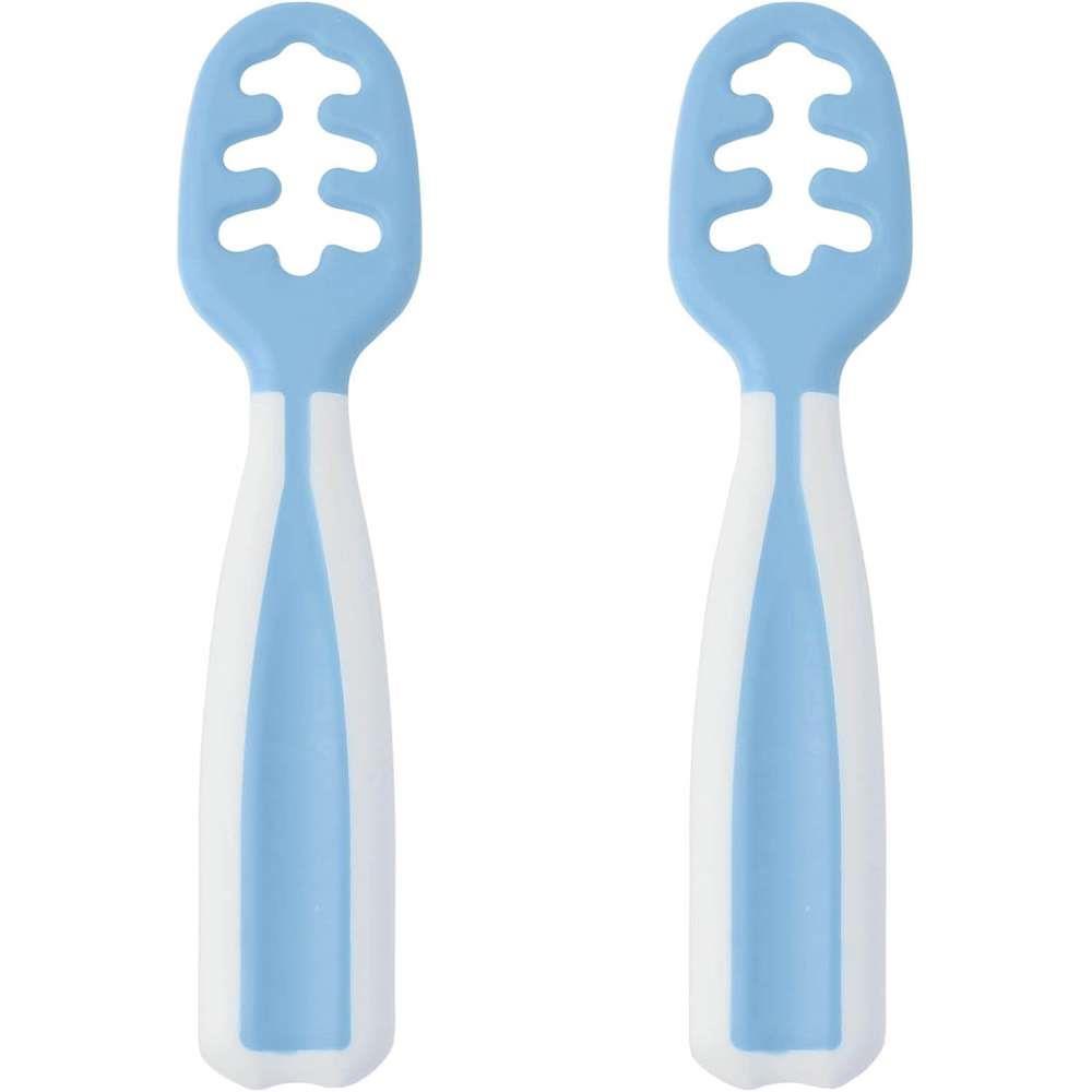 2 Blue and White Pre-Spoons
