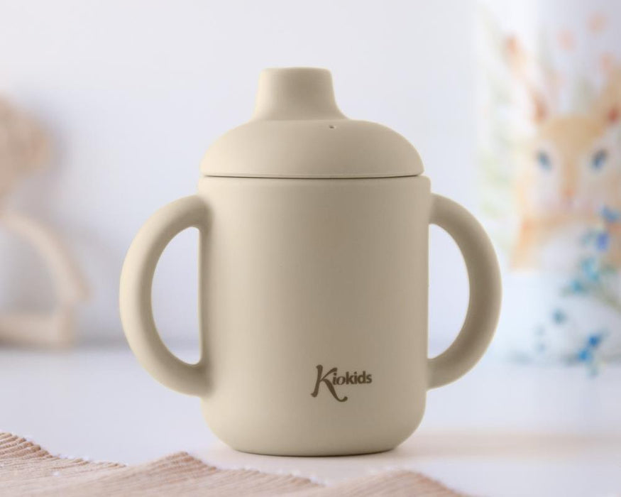 Copo de Aprendizagem com Asas em Silicone Bege 120 ml