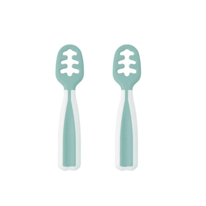 2 Pré-Colheres Kiokids Sage/Branco