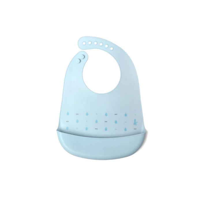 Babete em Silicone KioKids Folhas Azul