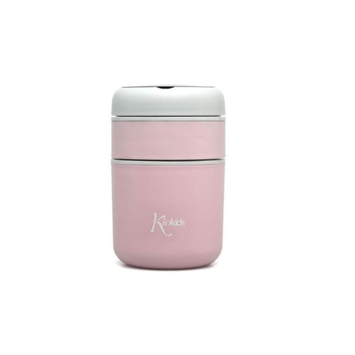Termo de Sólidos em Inox com Colher KioKids Rosa 710 ml