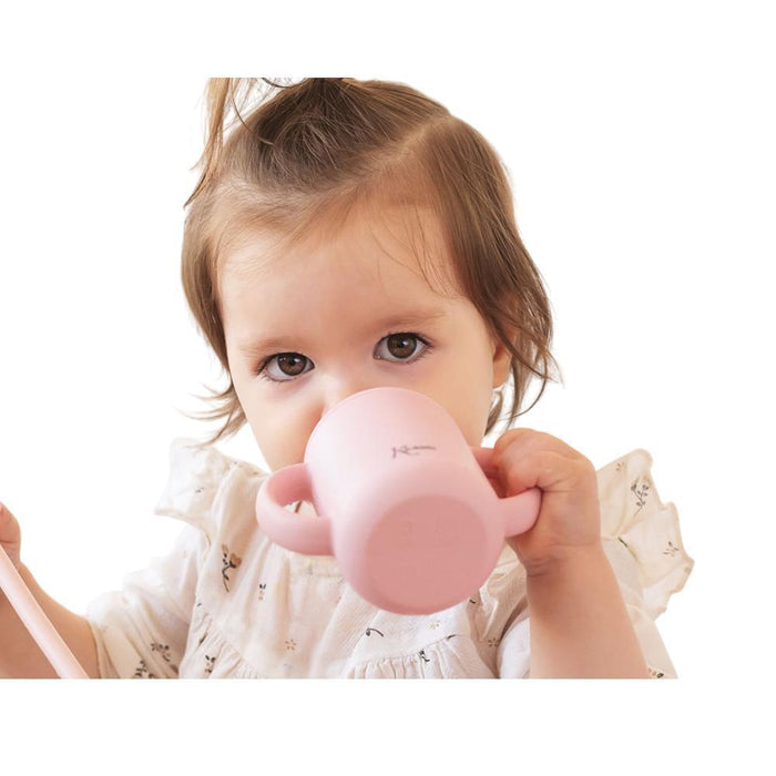Copo de Aprendizagem em Silicone KioKids Rosa 120 ml
