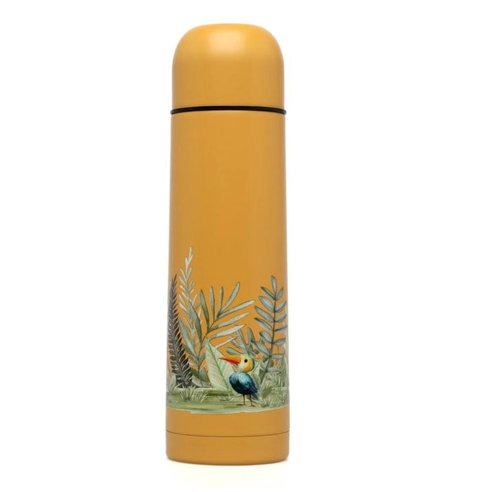 Garrafa Térmica em Inox Kiokids Mostarda 500ml