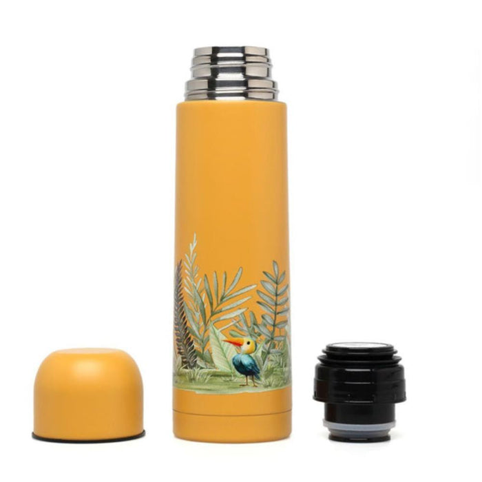 Garrafa Térmica em Inox Kiokids Mostarda 500ml