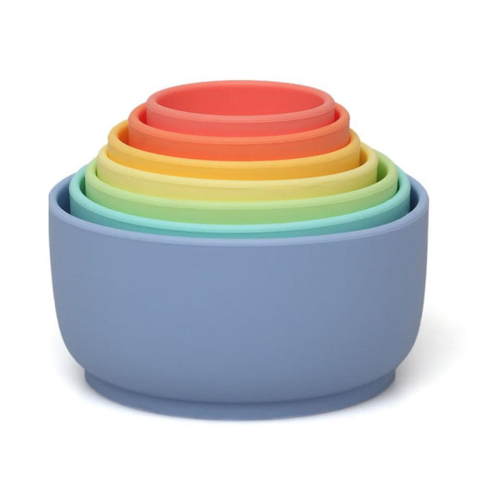 7 Copos Empilháveis em Silicone para Banho Kiokids