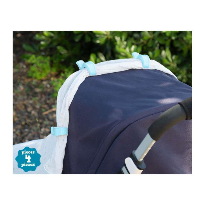 Kiokids Conjunto 4 Molas para Muselina Kiokids Azul