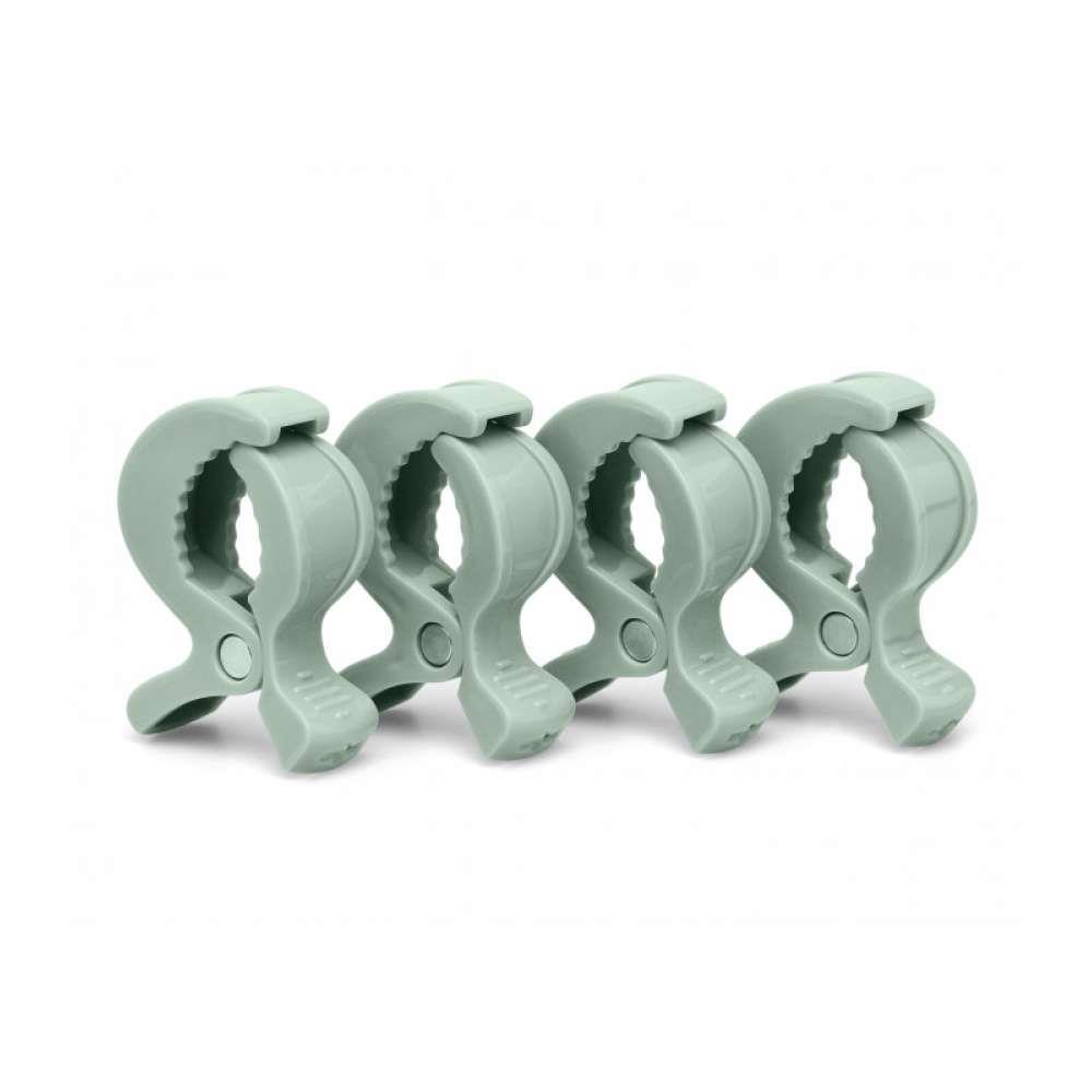 Set of 4 Muslin Clips Kiokids Mint