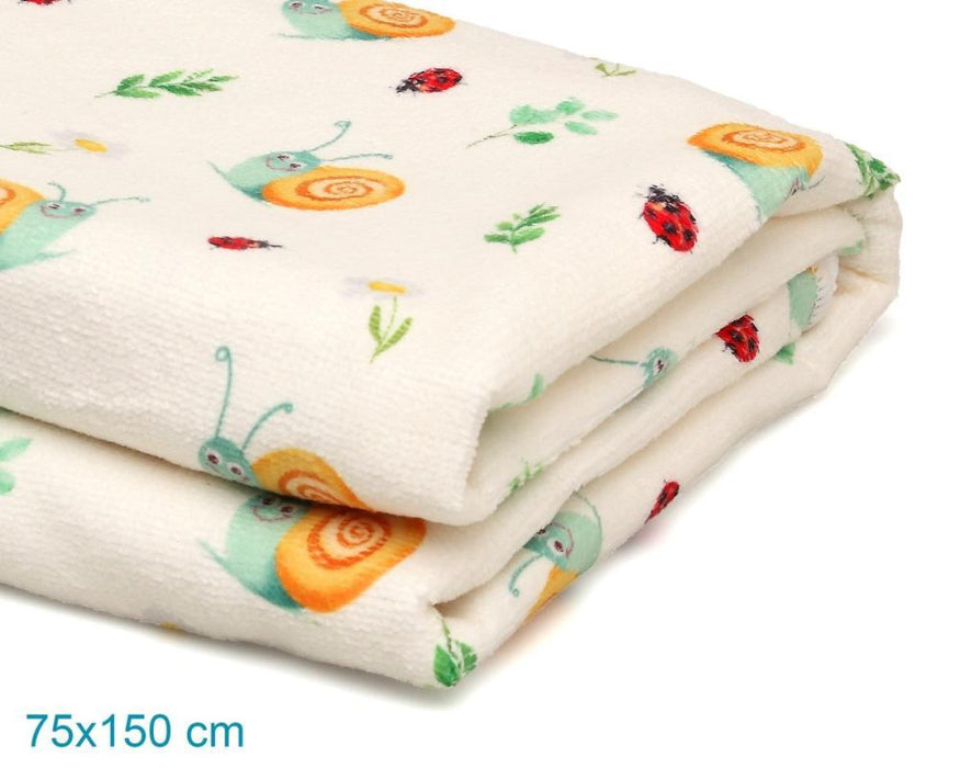 Toalla de Playa Microfibra Rizos Beige 150x75cm