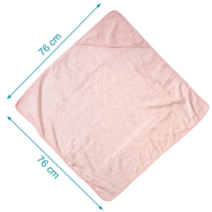 Toalla de Baño con Capucha Bambú Rosa 76x76cm