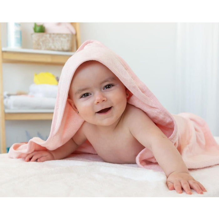 Toalla de Baño con Capucha Bambú Rosa 76x76cm