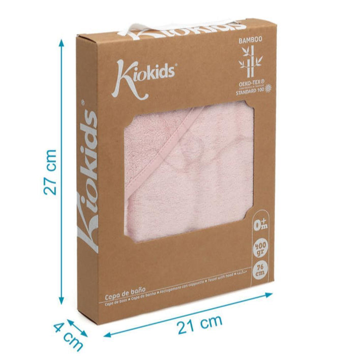 Toalla de Baño con Capucha Bambú Rosa 76x76cm