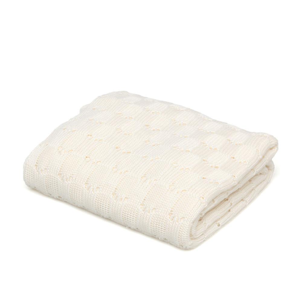 Manta em Bamboo Kiokids Branco Cru 80x110cm