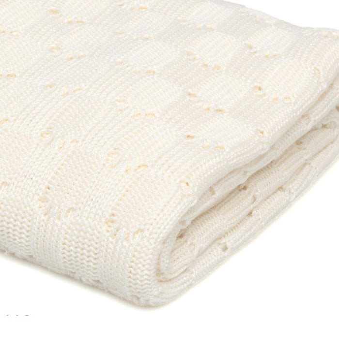 Manta em Bamboo Kiokids Branco Cru 80x110cm